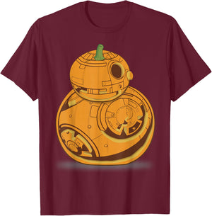 Star Wars BB-8 Pumpkin Carving Halloween T-Shirt - T-Shirt | Maroon