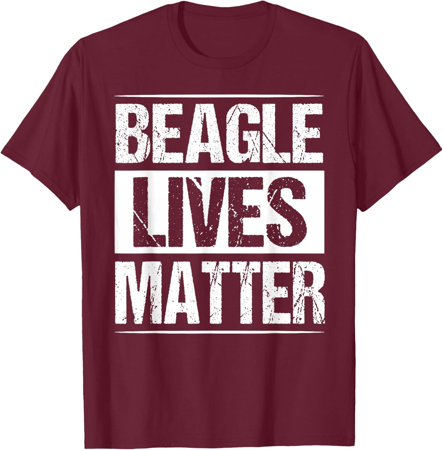 Beagle Lives Matter Shirt Funny Dog Lover Gift Men Women Kids T-Shirt - T-Shirt | Maroon