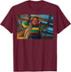 Stranger Things Season 5 Screenshot Derek Scream T-Shirt - T-Shirt | Maroon