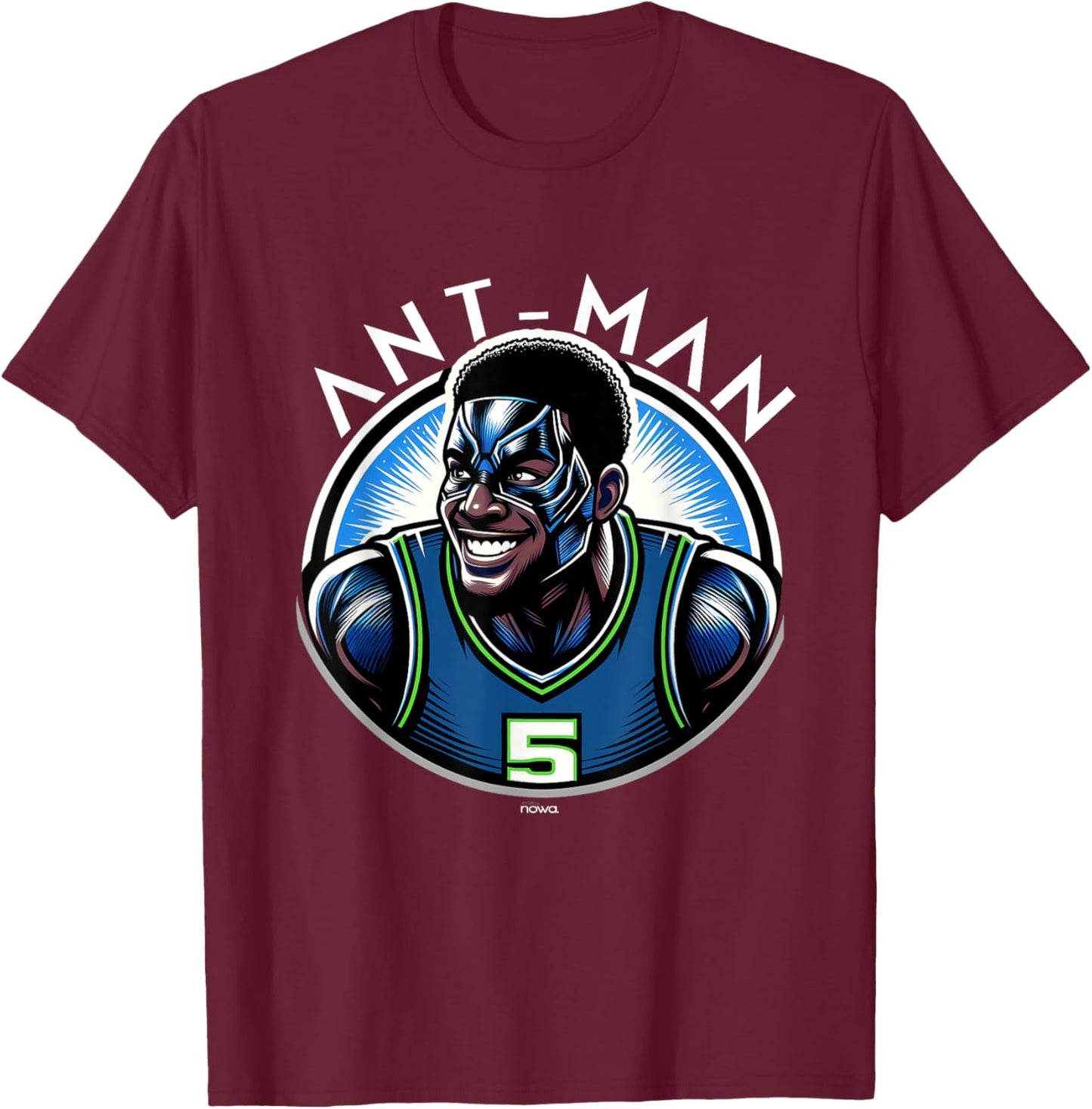 Ant Smiling and Winning the Basketball Championship Man T-Shirt - T-Shirt | Maroon