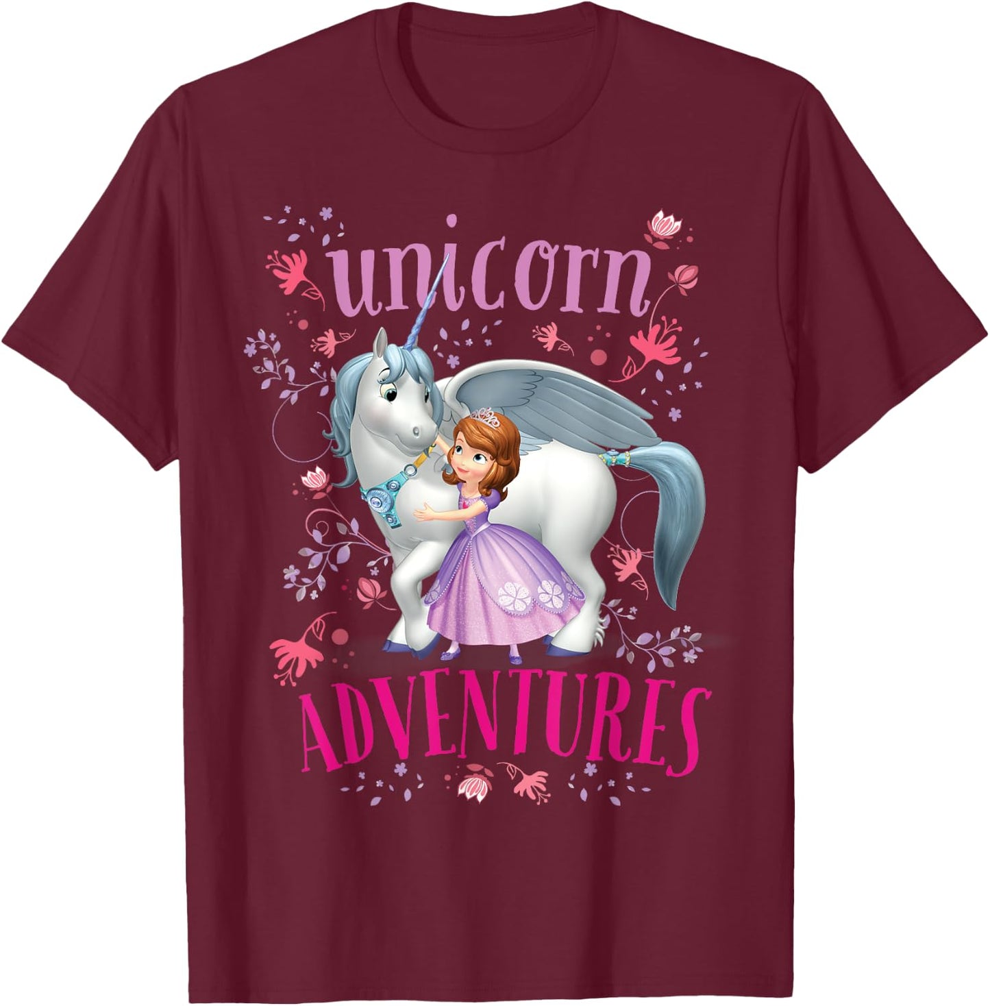 Disney - Sofia the First Unicorn Adventures T-Shirt - T-Shirt | Maroon