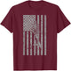 AH-1 Cobra Attack Helicopter Military Vintage Flag T-Shirt - T-Shirt | Maroon
