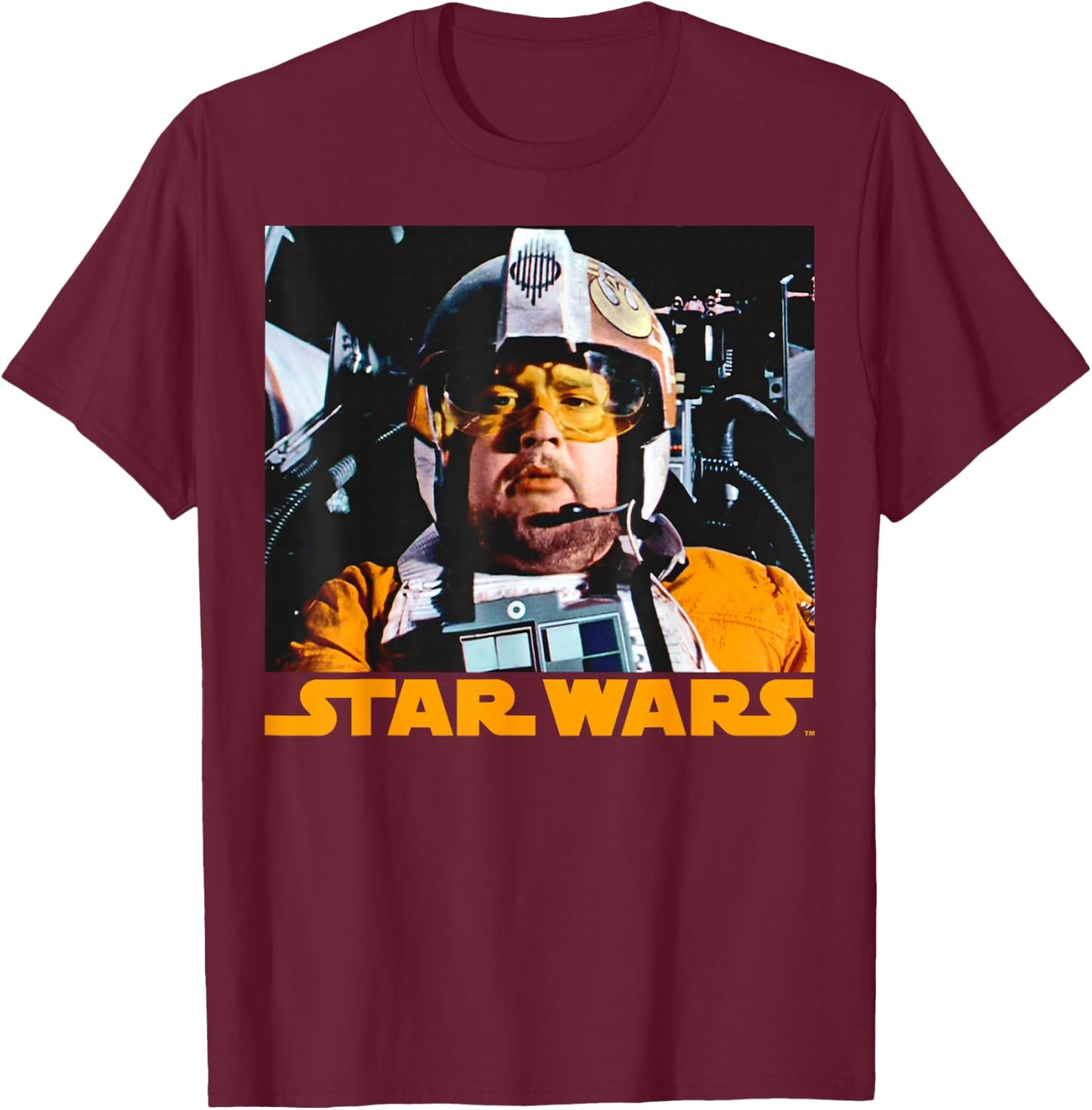 Star Wars Jek Tono Porkins Red Squadron X-Wing Pilot T-Shirt - T-Shirt | Maroon