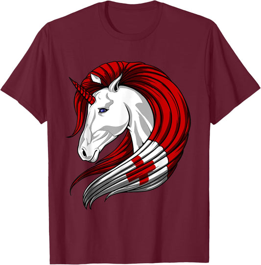 Tonga Flag Tongan Flag Unicorn Shirt T-Shirt - T-Shirt | Maroon