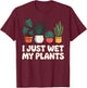 Funny Plant Art Women Indoor Plant Lover Plant Lady T-Shirt - T-Shirt | Maroon