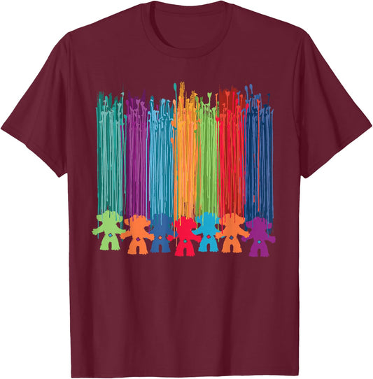 Classic Trolls: Painted Hair Trolls T-Shirt - T-Shirt | Maroon