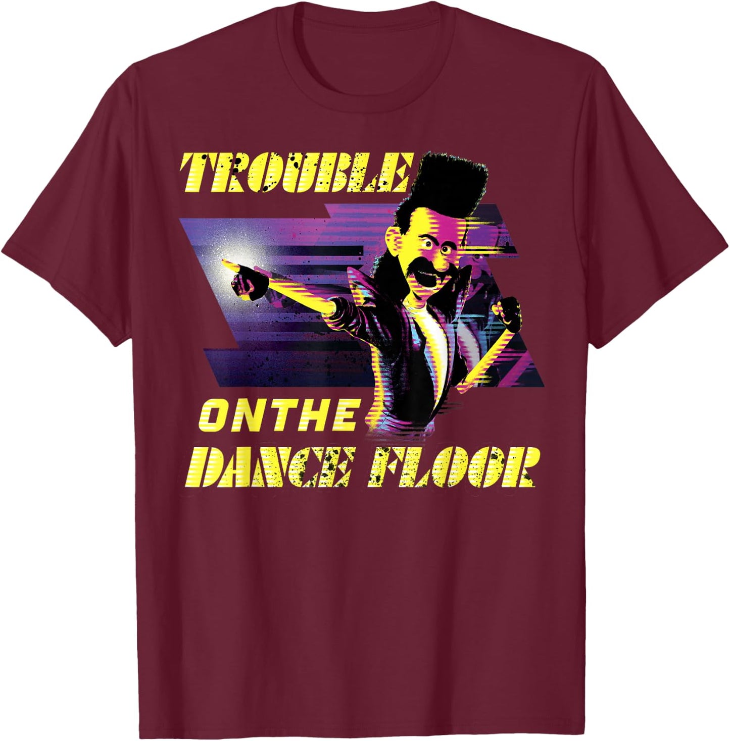 Despicable Me Minions Bratt Dance Trouble Graphic T-Shirt - T-Shirt | Maroon