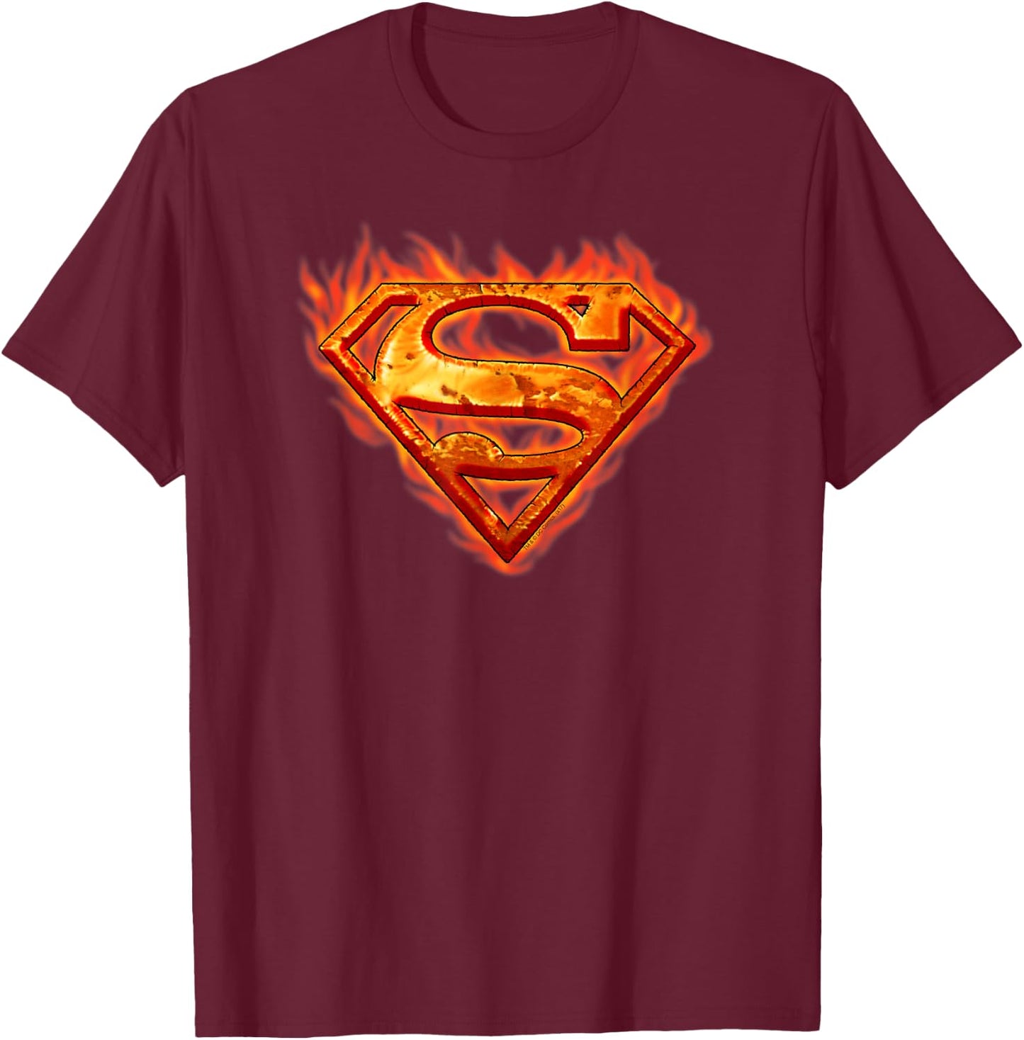 Superman Hot Metal T Shirt T-Shirt - T-Shirt | Maroon