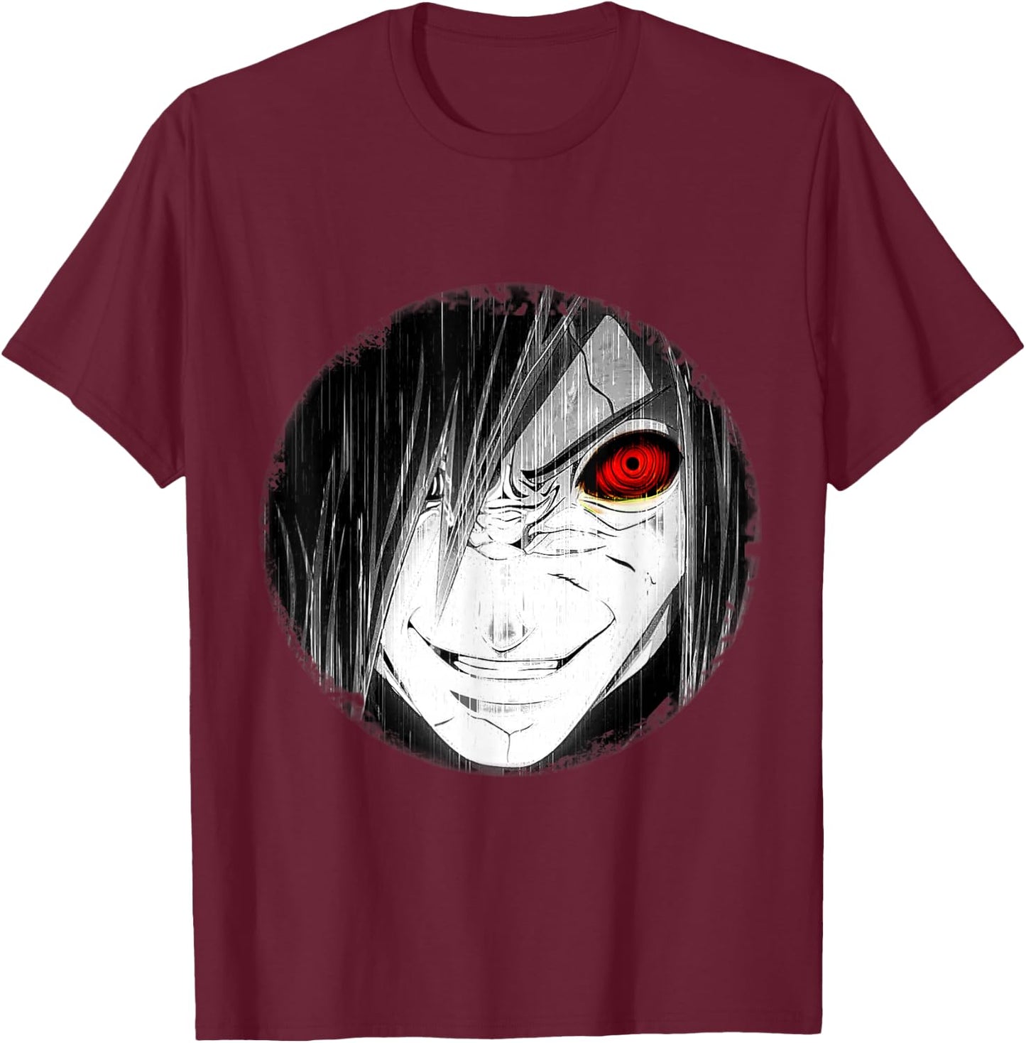 Madara Rinnegan Eyes T-Shirt - T-Shirt | Maroon