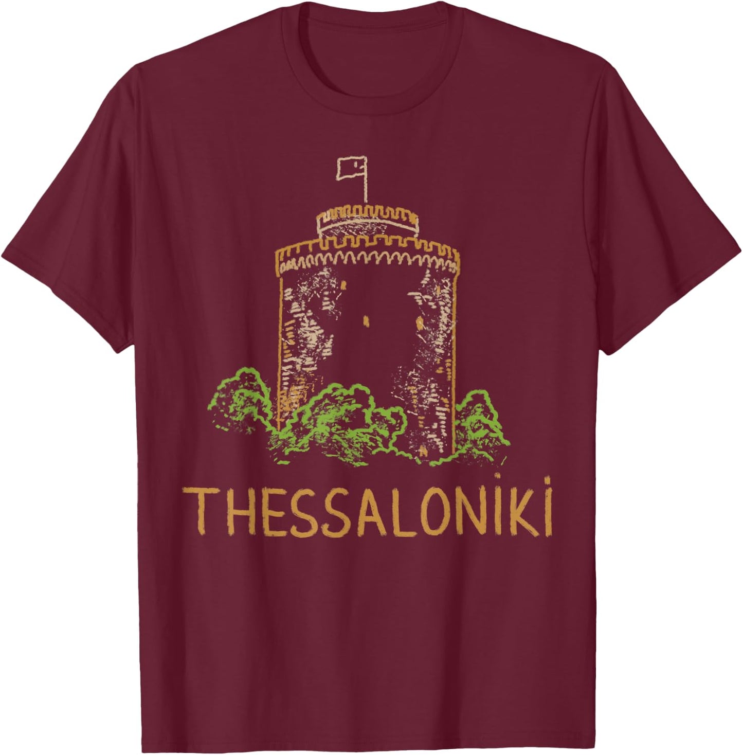 Thessaloniki city Shirt T Shirt T-Shirt - T-Shirt | Maroon