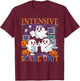 Halloween Intensive Care Scare Unit Ghost Nurse ICU Nursing T-Shirt - T-Shirt | Maroon