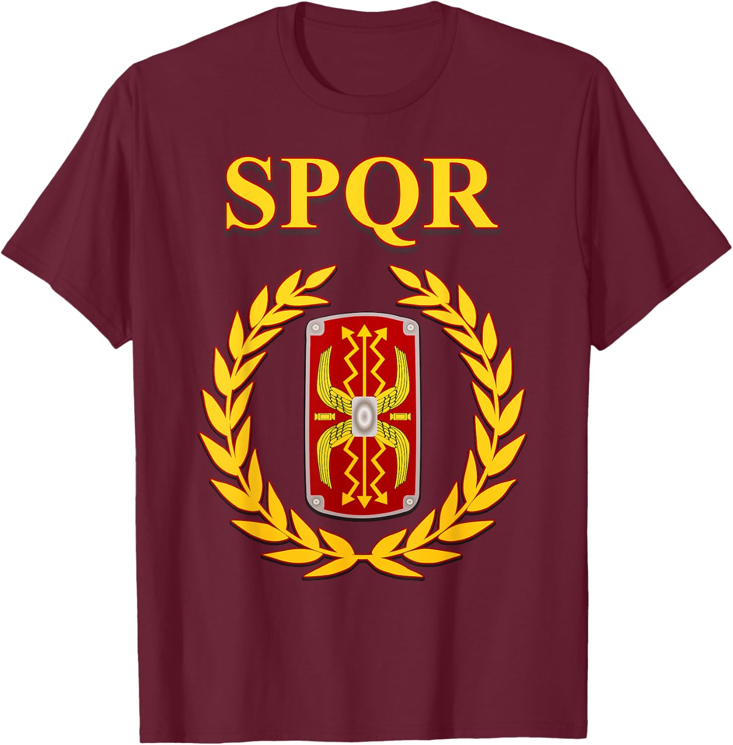 SPQR Roman Legionary T-Shirt - T-Shirt | Maroon