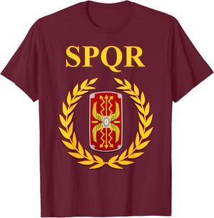 SPQR Roman Legionary T-Shirt - T-Shirt | Maroon