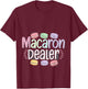 Macaron Dealer Baker Pastry Chef T-Shirt - T-Shirt | Maroon