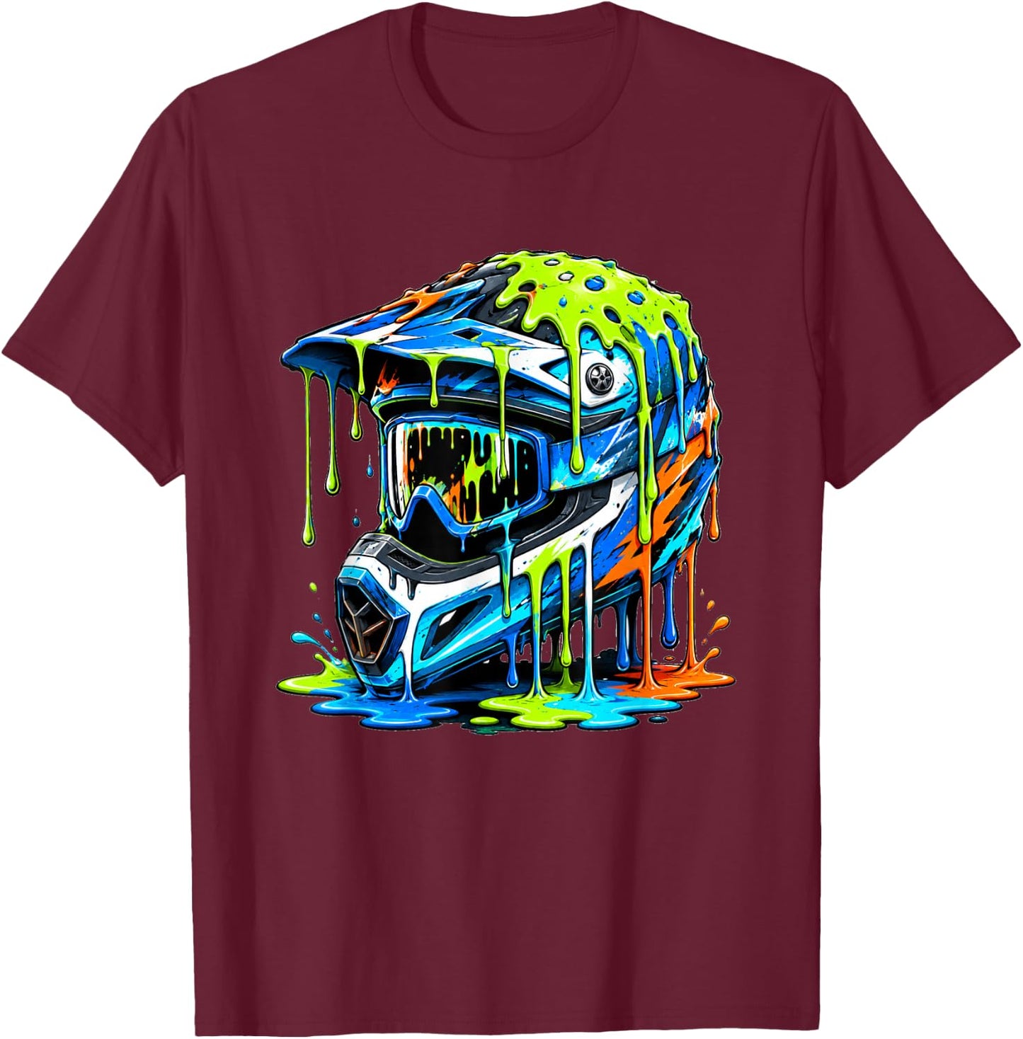 Dirt Bike Shirts Boys Kids Gear Motocross Dirtbike T-Shirt - T-Shirt | Maroon
