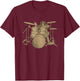 Drummer Shirt Men Monkey Lover Gift Drummer Musician T-Shirt - T-Shirt | Maroon