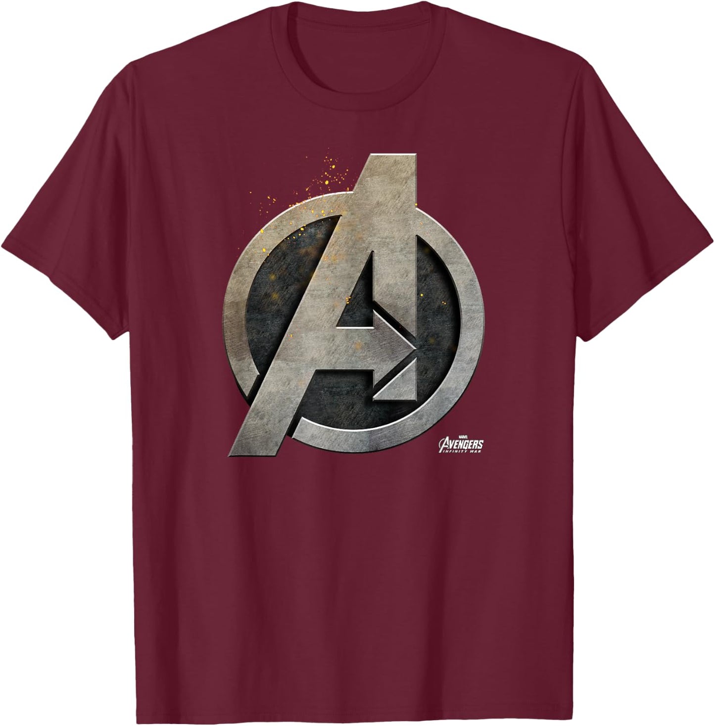 Marvel Avengers Infinity War Steel Symbol Graphic T-Shirt - T-Shirt | Maroon