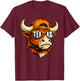 Vintage Texas TX Athletic Style 80s 90s T-Shirt - T-Shirt | Maroon