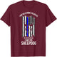 I Am The Sheepdog I Walk Among The Wolves Police T-Shirt - T-Shirt | Maroon