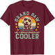 Grand Paw Like Regular Grandpa But Cooler Doodle Lover Shirt T-Shirt - T-Shirt | Maroon