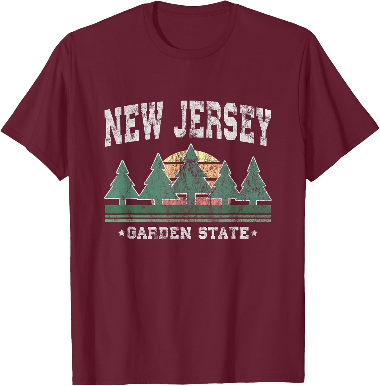 New Jersey Retro Vintage Gift , Women & Kids T-Shirt - T-Shirt | Maroon