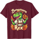 Funny Oktoberfest Dinosaur Lederhosen T-Rex Kids T-Shirt - T-Shirt | Maroon
