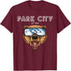Park City Utah - USA Grizzly Ski Resort 80s Retro Gift T-Shirt - T-Shirt | Maroon
