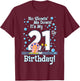 SpongeBob SquarePants Gary It's My 21st Birthday T-Shirt - T-Shirt | Maroon