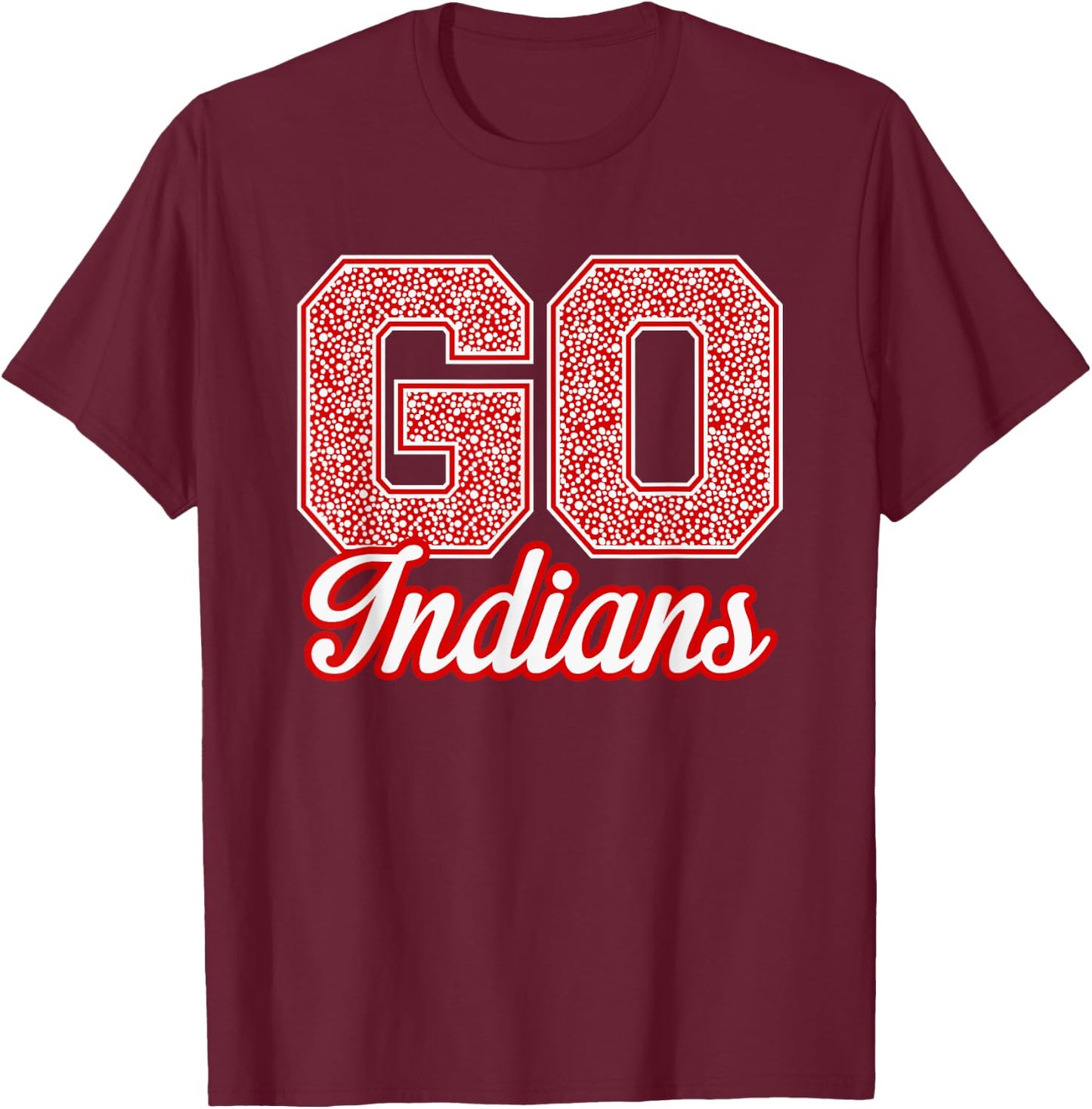 Bridgeport Indians GO! School Pride T-Shirt - T-Shirt | Maroon