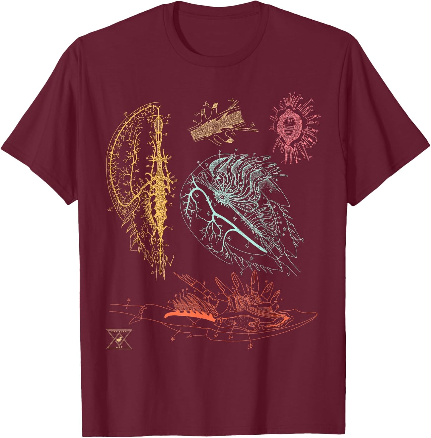 Ocean Sea Animal Horseshoe Crab Shirt T-Shirt - T-Shirt | Maroon