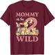 Mommy Of The Two Wild Zoo 2nd Birthday Safari Jungle Animal T-Shirt - T-Shirt | Maroon