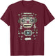 Robotics Robot Design Club AI Engineering Retro T-Shirt - T-Shirt | Maroon