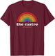 Gay Pride Shirt Castro San Francisco California Retro T-Shirt - T-Shirt | Maroon