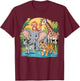 Cute Jungle Safari Animal Group Zoo Lovers Gifts for Kids T-Shirt - T-Shirt | Maroon