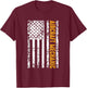 Aircraft Mechanic USA Flag Airplane Gift Men T-Shirt - T-Shirt | Maroon