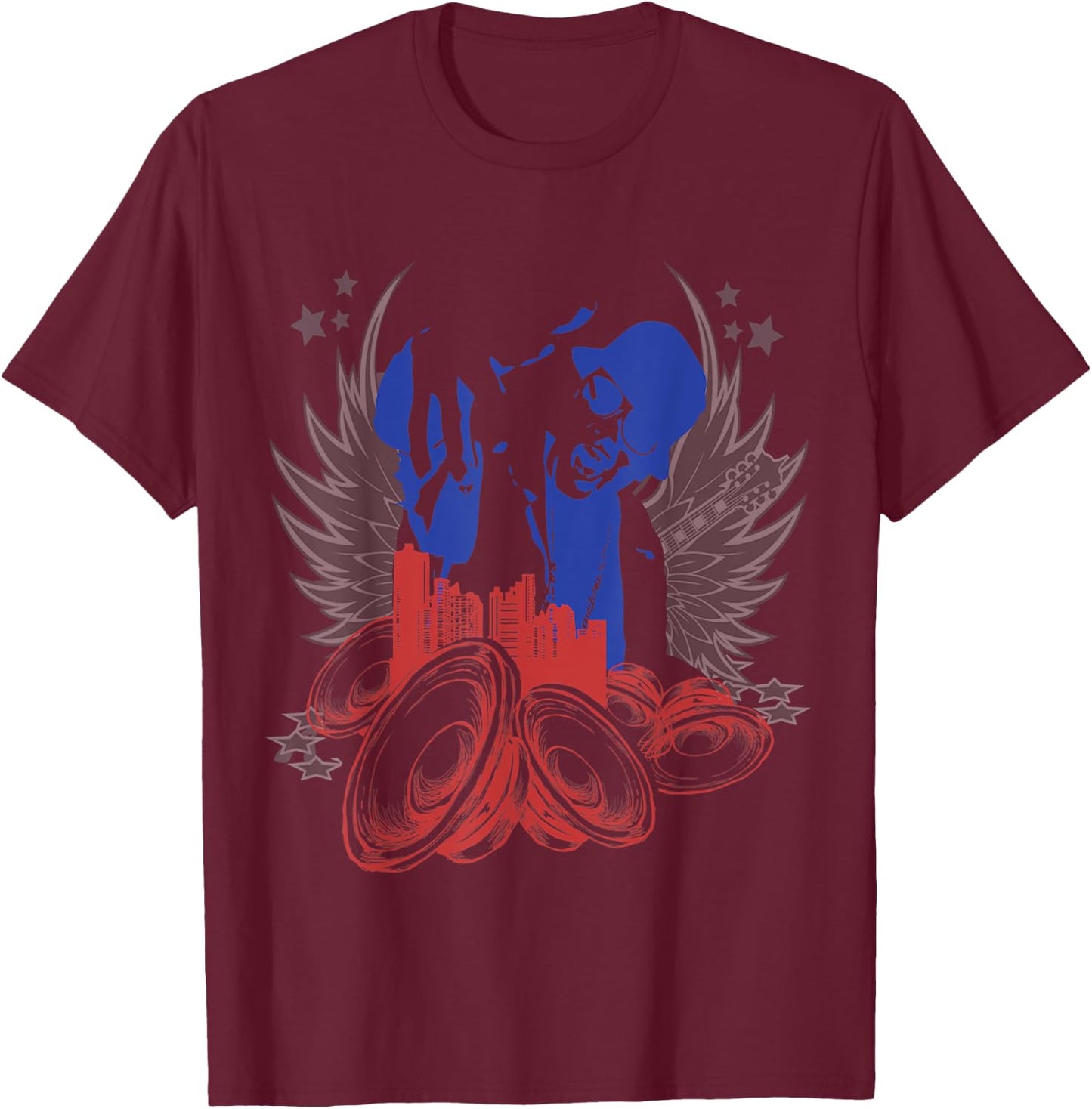 Youth's Rapper Kids Boys & Girls Short Sleeve Cotton T Shirt T-Shirt - T-Shirt | Maroon