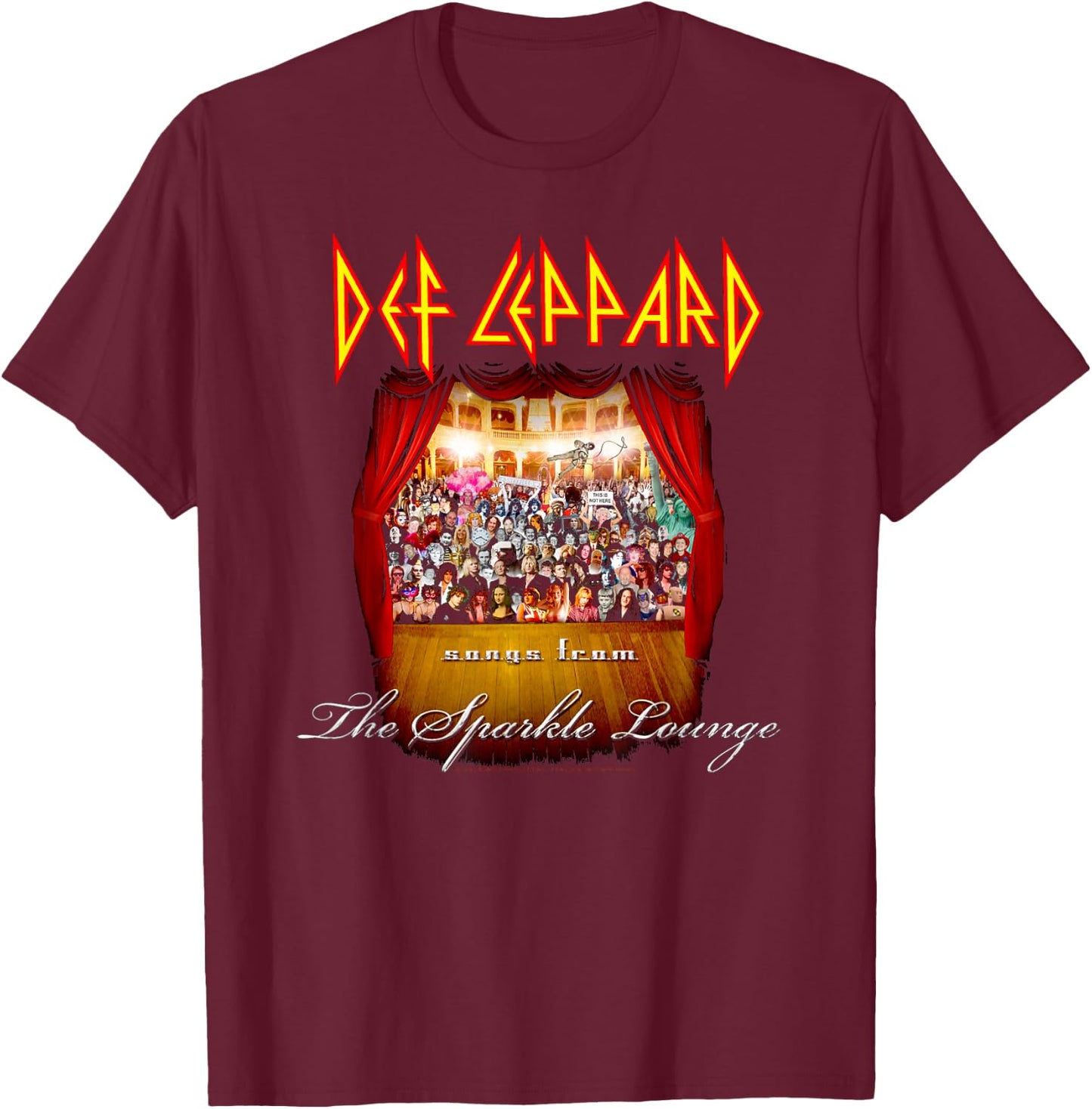 Def Leppard - Songs From the Sparkle Lounge T-Shirt - T-Shirt | Maroon