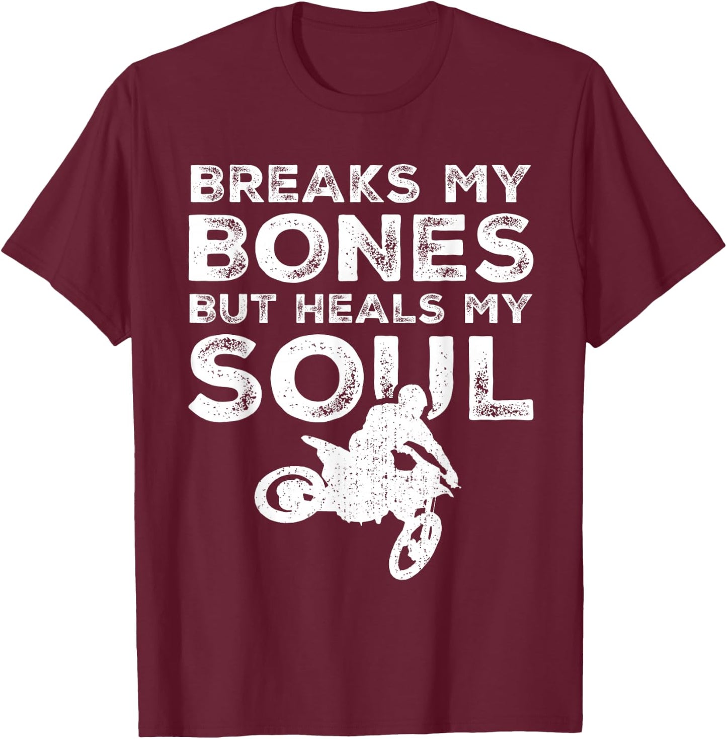 MX Motocross Biker Dirt Bike - Supercross T-Shirt - T-Shirt | Maroon
