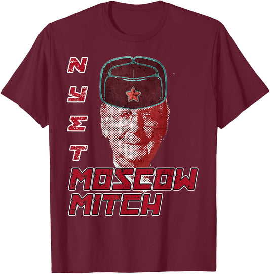 Moscow Mitch McConnell Nyet T-Shirt - T-Shirt | Maroon