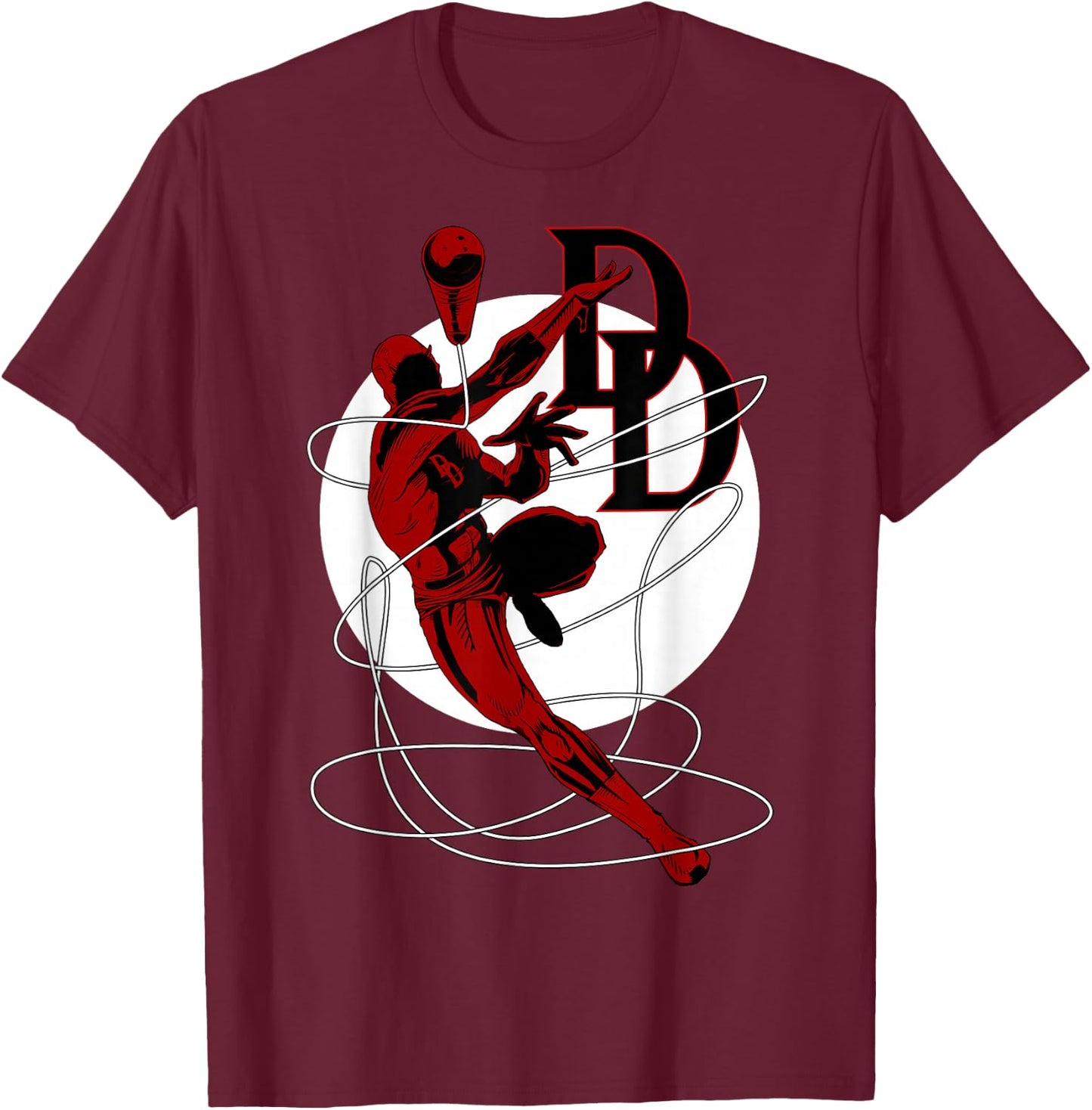 Marvel Daredevil Jump Rope Baton is Coming in Hot T-Shirt - T-Shirt | Maroon
