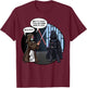 Star Wars Vader And Obi-Wan Nice Suit Text T-Shirt - T-Shirt | Maroon