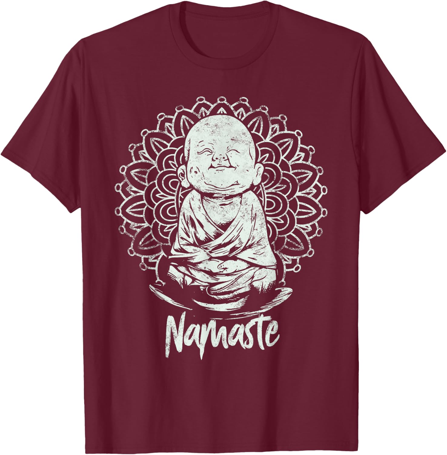 BUDDHA YOGA YOGA namaste Gift & women T-Shirt - T-Shirt | Maroon