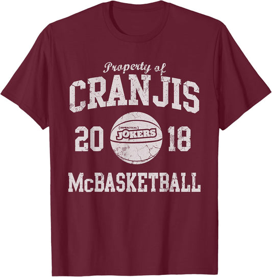 Impractical Jokers Cranjis McBasketball Pop Socket T-Shirt - T-Shirt | Maroon