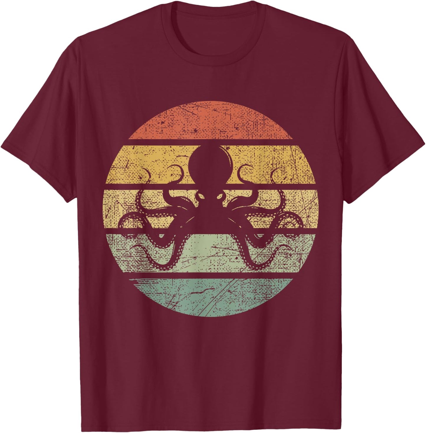 Octopus Kraken Ocean I Cephalopod Sea Creatures T-Shirt - T-Shirt | Maroon