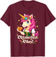 German Unicorn Drindl Funny Oktoberfest Vibes Kids Teens T-Shirt - T-Shirt | Maroon