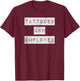 Tattooed And Employed Awesome Funny Proud Tattoo Owner Shirt T-Shirt - T-Shirt | Maroon