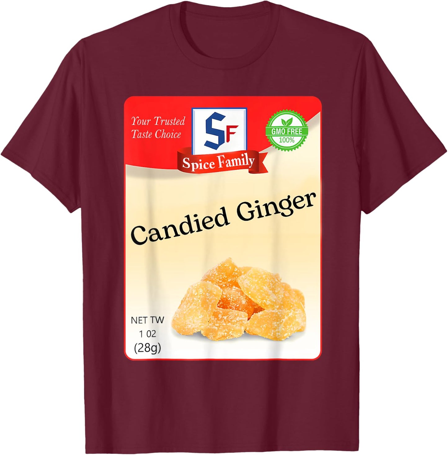 Candied Ginger Condiment Holiday Spice Group Costumes T-Shirt - T-Shirt | Maroon