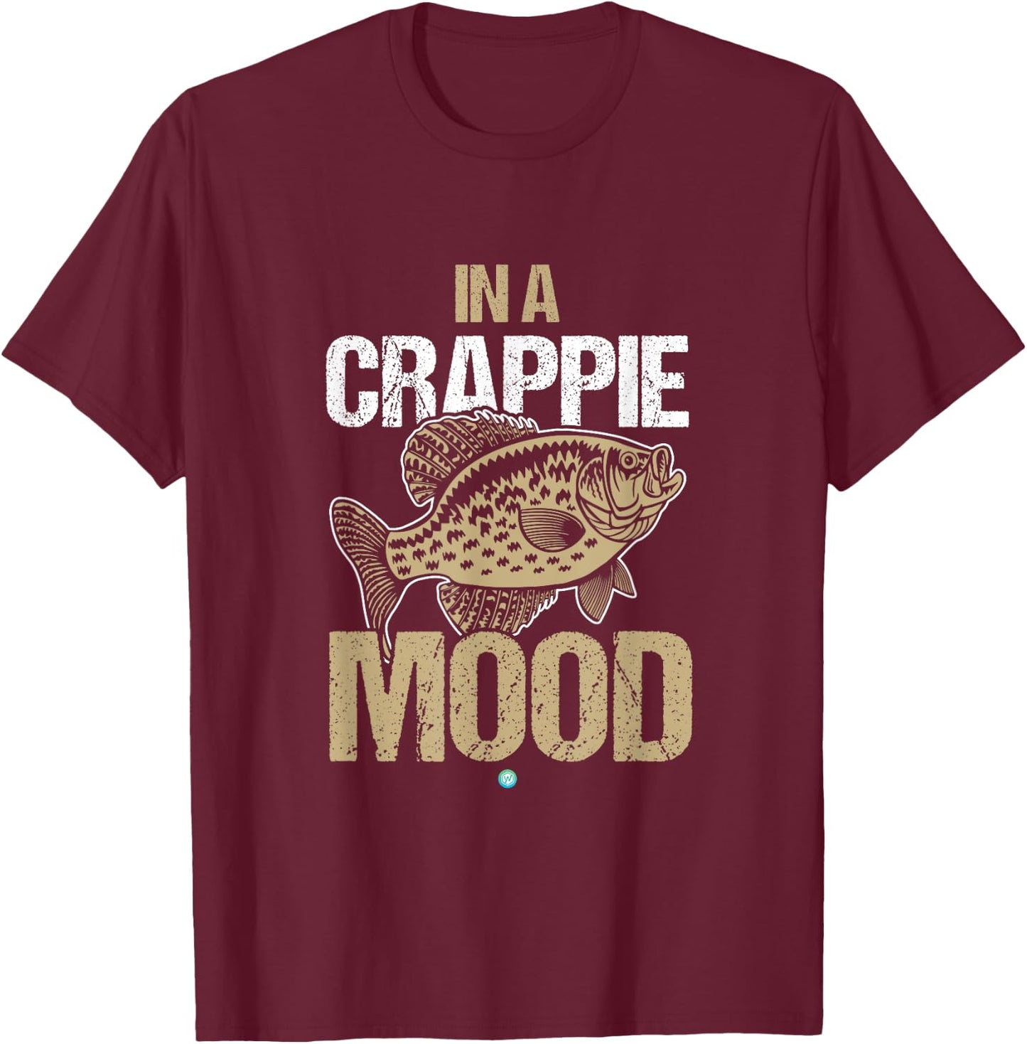Crappie Fishing | In A Crappie Mood Gift T-Shirt - T-Shirt | Maroon
