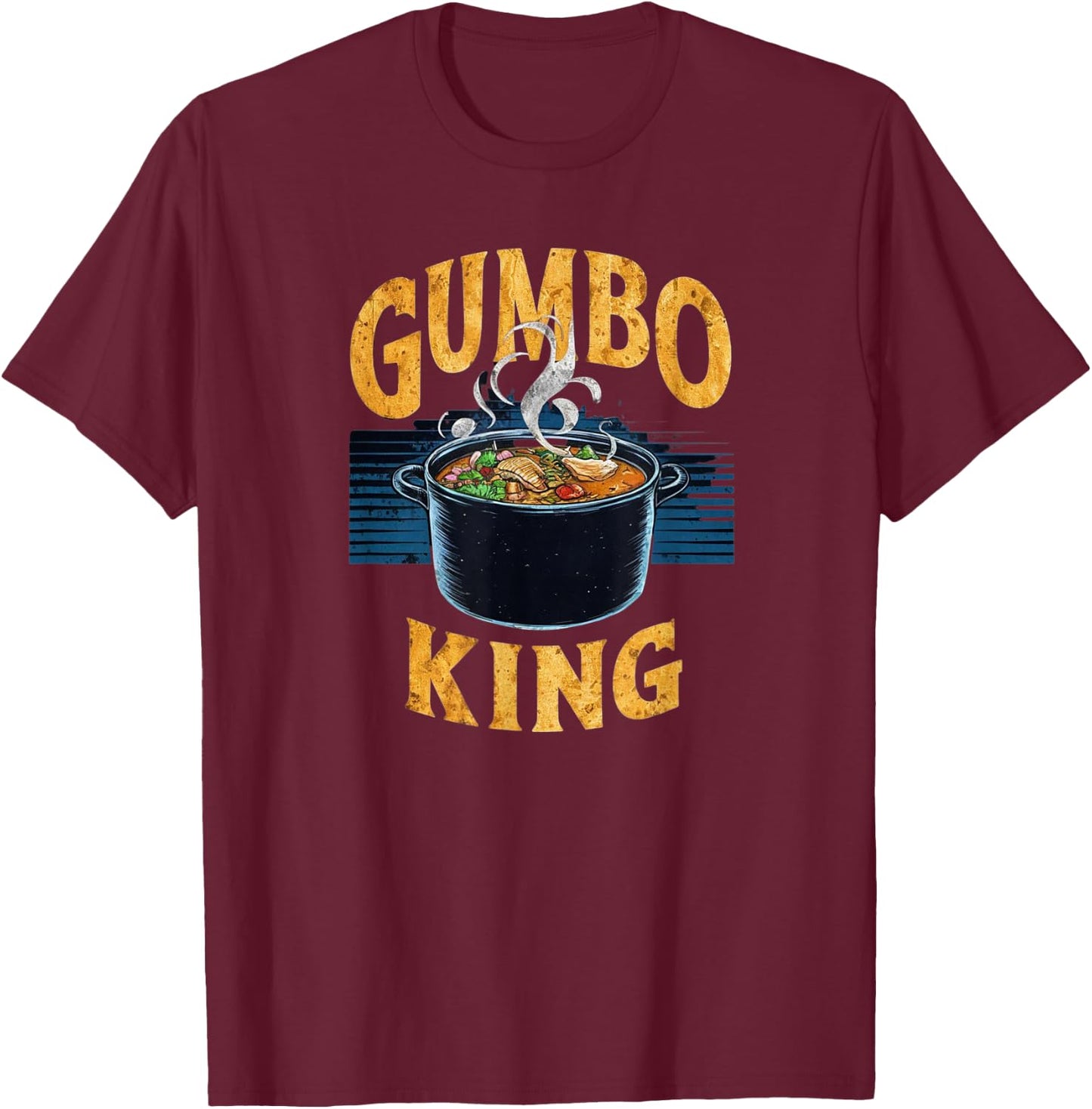 Gumbo King T-Shirt - T-Shirt | Maroon