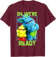Pixar Toy Story 4 Ducky & Bunny Oh, We're Ready T-Shirt - T-Shirt | Maroon